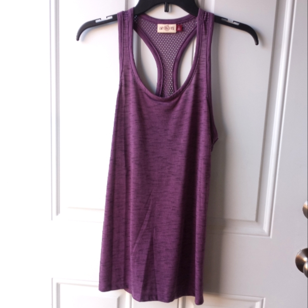 💜S.O. Purple Racer Back tank top💜 - Picture 2 of 7
